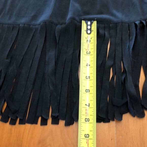 NWT Naked Zebra Black Fringed Tank - Picture 9 of 10